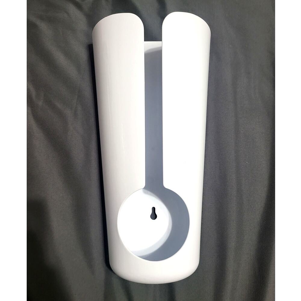 Plastic Grocery Bag Holder for Wall - White